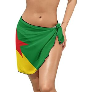 Ahdyr Drapeau de la Guyane française Sarongs Courts pour Femmes Jupe Portefeuille en Mousseline de Soie Maillot de Bain Cover Up Bikini Paréo - Publicité Ahdyr Drapeau de la Guyane française Sarongs Courts pour Femmes Jupe Portefeuille en Mousseline de Soie Maillot de Bain Cover Up Bikini Paréo - Publicité