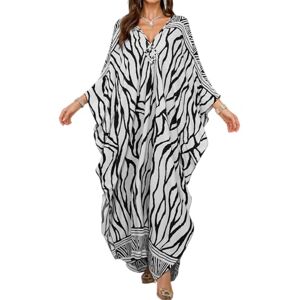 LikeJump Femmes Robe Boho de Plage Maxi Caftan Cache-Maillot Sarong Maillot de Bain Cover Ups - Publicité LikeJump Femmes Robe Boho de Plage Maxi Caftan Cache-Maillot Sarong Maillot de Bain Cover Ups - Publicité
