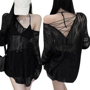Hanaoops Cache Maillot de Bain Femme Beach Poncho Crochet Robe de Plage Cutout Tricotée Paréo Dos Ouvert Sexy V-Cou Bikini Cover Up Été Couvrir Top de Vacances Bohème Beachwear - Publicité Hanaoops Cache Maillot de Bain Femme Beach Poncho Crochet Robe de Plage Cutout Tricotée Paréo Dos Ouvert Sexy V-Cou Bikini Cover Up Été Couvrir Top de Vacances Bohème Beachwear - Publicité