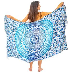 Mandala Life ART Paréo pour Femmes, en Coton Lisse et Soyeux, paréo de Plage, Bikini, Couverture de Maillot de Bain, Tapisserie Murale à Suspendre, Jupe Portefeuille - Publicité Mandala Life ART Paréo pour Femmes, en Coton Lisse et Soyeux, paréo de Plage, Bikini, Couverture de Maillot de Bain, Tapisserie Murale à Suspendre, Jupe Portefeuille - Publicité