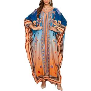 LikeJump Femmes Robe Boho de Plage Maxi Caftan Cache-Maillot Sarong Maillot de Bain Cover Ups - Publicité LikeJump Femmes Robe Boho de Plage Maxi Caftan Cache-Maillot Sarong Maillot de Bain Cover Ups - Publicité