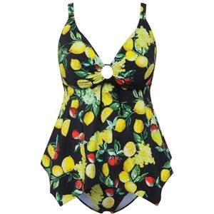 Ulla Popken Tankini Judith, Baies de Citron Ensemble, Noir, 56 cm Femmes - Publicité Ulla Popken Tankini Judith, Baies de Citron Ensemble, Noir, 56 cm Femmes - Publicité