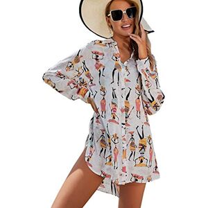 LikeJump Femmes Été Dentelle Coton Tunique Cache-Maillot Sarong Plage Soleil pour Maillot de Bain Bikini Cover Up - Publicité LikeJump Femmes Été Dentelle Coton Tunique Cache-Maillot Sarong Plage Soleil pour Maillot de Bain Bikini Cover Up - Publicité