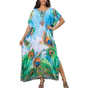 LikeJump AiJump Femmes Été Coton Kaftan Cache-maillot Sarong Robe de Plage Soleil pour Maillot de Bain Bikini Cover Up, Blanc avec Col, Taille unique - Publicité LikeJump AiJump Femmes Été Coton Kaftan Cache-maillot Sarong Robe de Plage Soleil pour Maillot de Bain Bikini Cover Up, Blanc avec Col, Taille unique - Publicité