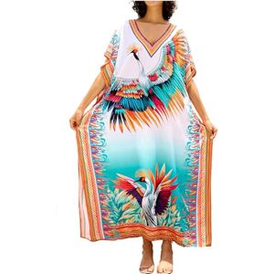LikeJump Femmes Robe Boho de Plage Maxi Caftan Cache-Maillot Sarong Maillot de Bain Cover Ups - Publicité LikeJump Femmes Robe Boho de Plage Maxi Caftan Cache-Maillot Sarong Maillot de Bain Cover Ups - Publicité