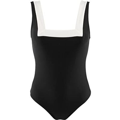 Janine Robin Maillot de Bain 1 pièce Encolure carrée Sculptant Java 40 Noir Marque Française Haute Qualité - Publicité Janine Robin Maillot de Bain 1 pièce Encolure carrée Sculptant Java 40 Noir Marque Française Haute Qualité - Publicité