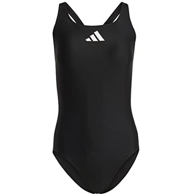 Adidas Femme 3 Bar Logo Swimsuit, Black / White, 36 - Publicité Adidas Femme 3 Bar Logo Swimsuit, Black / White, 36 - Publicité