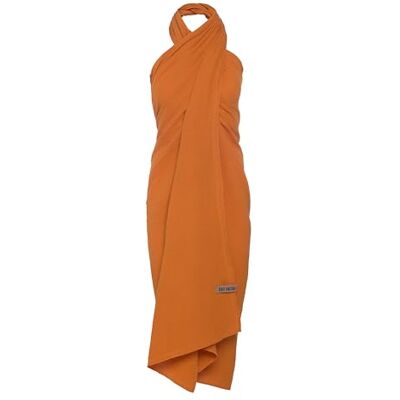 Knit Factory Liv Pareo Femme XL Écharpe Serviette de Plage Robe de Plage Femme Sarong Femme Cache Maillot de Bain Mousseline paréo 100% Coton Organique Rouille 180x130 cm - Publicité Knit Factory Liv Pareo Femme XL Écharpe Serviette de Plage Robe de Plage Femme Sarong Femme Cache Maillot de Bain Mousseline paréo 100% Coton Organique Rouille 180x130 cm - Publicité