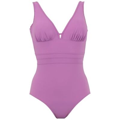 Janine Robin Maillot de Bain 1 pièce coupé sous Poitrine Idylle Violet Lilas Marque Française Haute Qualité - Publicité Janine Robin Maillot de Bain 1 pièce coupé sous Poitrine Idylle Violet Lilas Marque Française Haute Qualité - Publicité