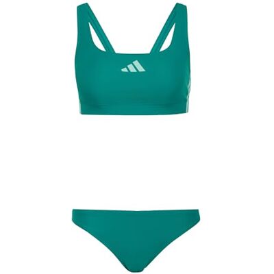 Adidas Femme 3 Stripes V-Back Bikini Swimwear, Equipment Green/Clear Mint, 42 - Publicité Adidas Femme 3 Stripes V-Back Bikini Swimwear, Equipment Green/Clear Mint, 42 - Publicité
