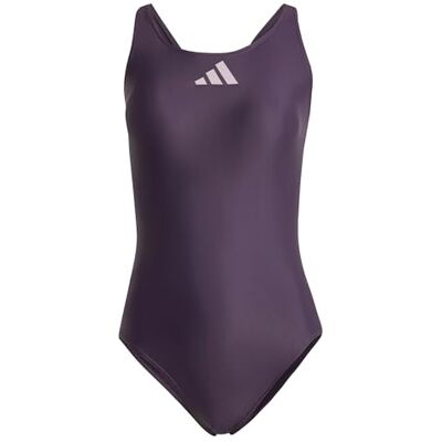 Adidas Femme 3 Bar Logo Swimsuit, Aurora Black/Preloved Fig, 38 - Publicité Adidas Femme 3 Bar Logo Swimsuit, Aurora Black/Preloved Fig, 38 - Publicité
