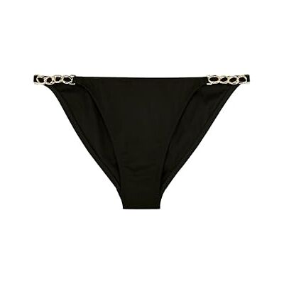 Dorina Bas de Bikini Tanga FILAO – Tissu Microfibre Lisse avec Accessoires Chaîne Dorée, Couverture Minimale, Maillot de Bain Élégant pour la Plage/Piscine, Noir - Publicité Dorina Bas de Bikini Tanga FILAO – Tissu Microfibre Lisse avec Accessoires Chaîne Dorée, Couverture Minimale, Maillot de Bain Élégant pour la Plage/Piscine, Noir - Publicité