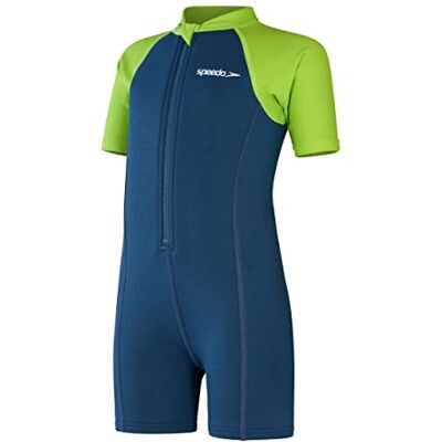 Combinaison courte pour enfants Speedo - Bleu/Vert - Publicité Combinaison courte pour enfants Speedo - Bleu/Vert - Publicité