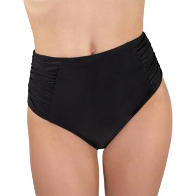 MYLILY Bas de Maillot de Bain Noir Bas de Maillot de Bain Taille Haute Culotte de Maillot de Bain Femme Bikini Femme avec Fronces (XL) - Publicité MYLILY Bas de Maillot de Bain Noir Bas de Maillot de Bain Taille Haute Culotte de Maillot de Bain Femme Bikini Femme avec Fronces (XL) - Publicité