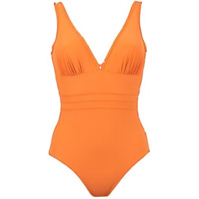 Janine Robin Maillot de Bain 1 pièce coupé sous Poitrine Idylle Orange Marque Française Haute Qualité - Publicité Janine Robin Maillot de Bain 1 pièce coupé sous Poitrine Idylle Orange Marque Française Haute Qualité - Publicité