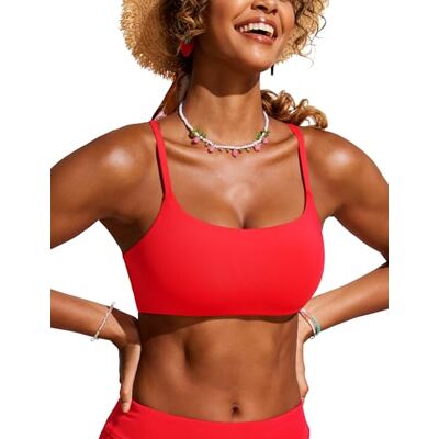 CRZ YOGA D-DD Col Rond Hauts de Bikini Rouge Profond 38 - Publicité CRZ YOGA D-DD Col Rond Hauts de Bikini Rouge Profond 38 - Publicité