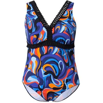 Ulla Popken Femme Maillot de Bain Bleu Roi 50 - Publicité Ulla Popken Femme Maillot de Bain Bleu Roi 50 - Publicité