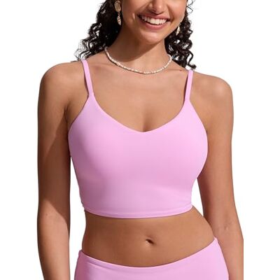 CRZ YOGA Col en V Longline Hauts de Bikini Vita Pink 42 - Publicité CRZ YOGA Col en V Longline Hauts de Bikini Vita Pink 42 - Publicité