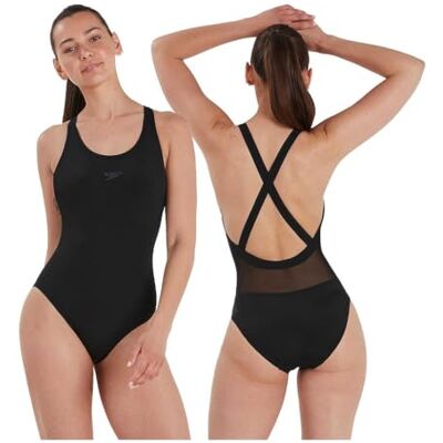 Speedo Eco Endurance+ Power Cross Back Maillot de Bain Femme, Noir, 40 - Publicité Speedo Eco Endurance+ Power Cross Back Maillot de Bain Femme, Noir, 40 - Publicité
