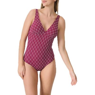 Janine Robin Maillot de Bain 1 pièce texturé Como Rouge Cerise Marque Française Haute Qualité - Publicité Janine Robin Maillot de Bain 1 pièce texturé Como Rouge Cerise Marque Française Haute Qualité - Publicité