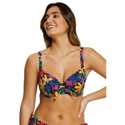 sans Complexe Femme Island Dream_ Haut De Bikini, Florale Noir, 85E EU - Publicité sans Complexe Femme Island Dream_ Haut De Bikini, Florale Noir, 85E EU - Publicité