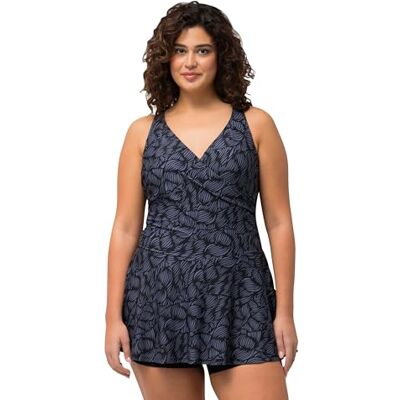 Ulla Popken Badekleid April Mit Shorts, Blätter Maillot de Bain Une pièce Femme - Publicité Ulla Popken Badekleid April Mit Shorts, Blätter Maillot de Bain Une pièce Femme - Publicité