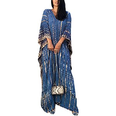 XIAOCILAO Femmes Robe de Plage Femme Longue Boheme Robe Maxi Fleur Kimono Bikini Cover-Up, Caftan Kaftan Pareos, Taille Unique - Publicité XIAOCILAO Femmes Robe de Plage Femme Longue Boheme Robe Maxi Fleur Kimono Bikini Cover-Up, Caftan Kaftan Pareos, Taille Unique - Publicité