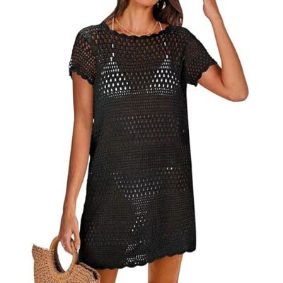 Hanaoops Cache Maillot de Bain Femme Robe de Plage Crochet Été Sarongs Couvrir Bikini Cover Up Bohème Beachwear pour Vacances, Piscine, Bord de Mer et Fête - Publicité Hanaoops Cache Maillot de Bain Femme Robe de Plage Crochet Été Sarongs Couvrir Bikini Cover Up Bohème Beachwear pour Vacances, Piscine, Bord de Mer et Fête - Publicité