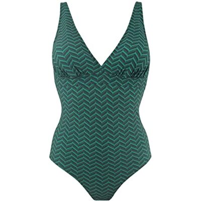 Janine Robin Maillot de Bain 1 pièce Coques Amovibles Lagune Vert Marque Française Haute Qualité - Publicité Janine Robin Maillot de Bain 1 pièce Coques Amovibles Lagune Vert Marque Française Haute Qualité - Publicité