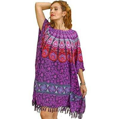 Mandala Life ART Robe caftan paréo de plage – cache-maillot de bain, Caftan/Violet, taille unique - Publicité Mandala Life ART Robe caftan paréo de plage – cache-maillot de bain, Caftan/Violet, taille unique - Publicité