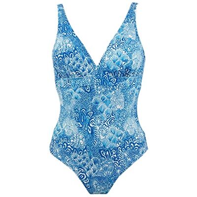 Janine Robin Maillot de Bain 1 pièce Coques Amovibles Liscia 40 Bleu Turquoise Marque Française Haute Qualité - Publicité Janine Robin Maillot de Bain 1 pièce Coques Amovibles Liscia 40 Bleu Turquoise Marque Française Haute Qualité - Publicité