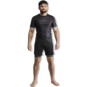 Progress Jiu Jitsu Academy Short Sleeve Rashguard Maillot de compression à manches courtes confortable et durable pour BJJ Maillot de compression flexible pour le grappling, X-Large - Publicité Progress Jiu Jitsu Academy Short Sleeve Rashguard Maillot de compression à manches courtes confortable et durable pour BJJ Maillot de compression flexible pour le grappling, X-Large - Publicité