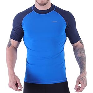 H.MILES Rashguard Homme Manches Courtes Protection Solaire UV (UPF) 50+ Anti-UV Haut Surf Plage Natation Plongée T-Shirt Neoprene - Publicité H.MILES Rashguard Homme Manches Courtes Protection Solaire UV (UPF) 50+ Anti-UV Haut Surf Plage Natation Plongée T-Shirt Neoprene - Publicité