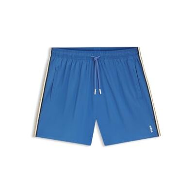 BOSS Hommes Iconic Short de Bain avec Rayures emblématiques et Logo - Publicité BOSS Hommes Iconic Short de Bain avec Rayures emblématiques et Logo - Publicité