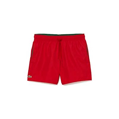 Lacoste Maillot de Bain Homme , Red/Green, S - Publicité Lacoste Maillot de Bain Homme , Red/Green, S - Publicité