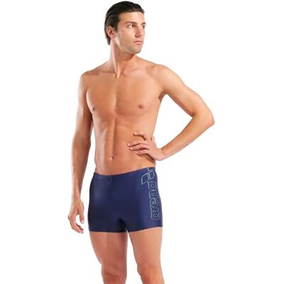 ARENA Men's Scratchy Swim Short Navy-Sage - Publicité ARENA Men's Scratchy Swim Short Navy-Sage - Publicité