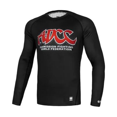 Pitbull T-shirt à manches longues pour homme Rashguard Gym Sport Pit Bull West Coast ADCC, Noir , L - Publicité Pitbull T-shirt à manches longues pour homme Rashguard Gym Sport Pit Bull West Coast ADCC, Noir , L - Publicité