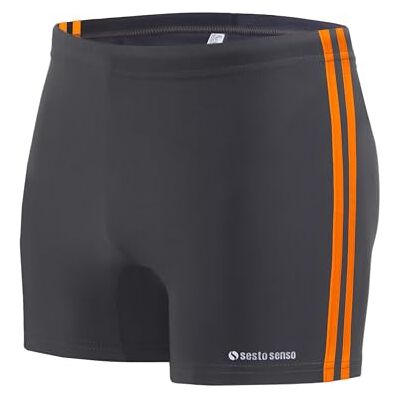 sesto senso Maillot de Bain Homme Sportif, Boxer de Bain à Séchage Rapide avec Cordon de Serrage – Short de Bain Confortable en Taille 3XL, Graphite - Publicité sesto senso Maillot de Bain Homme Sportif, Boxer de Bain à Séchage Rapide avec Cordon de Serrage – Short de Bain Confortable en Taille 3XL, Graphite - Publicité