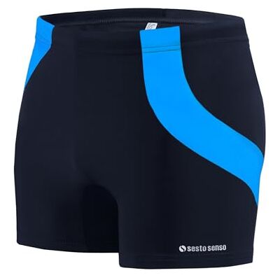 sesto senso Maillot de Bain Homme Sportif, Boxer de Bain à Séchage Rapide avec Cordon de Serrage – Short de Bain Confortable en Taille XL, Bleu - Publicité sesto senso Maillot de Bain Homme Sportif, Boxer de Bain à Séchage Rapide avec Cordon de Serrage – Short de Bain Confortable en Taille XL, Bleu - Publicité