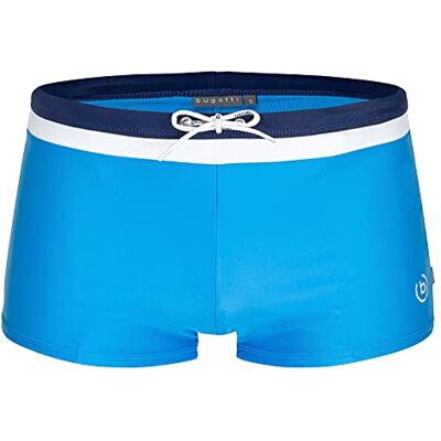 bugatti® Short de bain, moderne, pour homme, avec couleurs contrastées au niveau de la taille, Bleu clair/bleu marine, L - Publicité bugatti® Short de bain, moderne, pour homme, avec couleurs contrastées au niveau de la taille, Bleu clair/bleu marine, L - Publicité