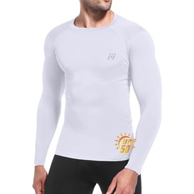 MEETWEE T-Shirt Anti-UV Homme Manches Longues, Maillot Rashguard de UPF 50+ Séchage Rapide et Respirabilité pour Surf Natation - Publicité MEETWEE T-Shirt Anti-UV Homme Manches Longues, Maillot Rashguard de UPF 50+ Séchage Rapide et Respirabilité pour Surf Natation - Publicité
