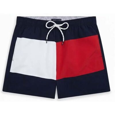 Tommy Hilfiger Flag Mid Length Swimshortsum0um03840 Short de Bain Homme (Lot de 1) - Publicité Tommy Hilfiger Flag Mid Length Swimshortsum0um03840 Short de Bain Homme (Lot de 1) - Publicité