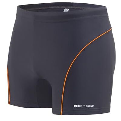 sesto senso Maillot de Bain Homme Sportif, Boxer de Bain à Séchage Rapide avec Cordon de Serrage – Short de Bain Confortable en Taille 3XL, Graphite - Publicité sesto senso Maillot de Bain Homme Sportif, Boxer de Bain à Séchage Rapide avec Cordon de Serrage – Short de Bain Confortable en Taille 3XL, Graphite - Publicité