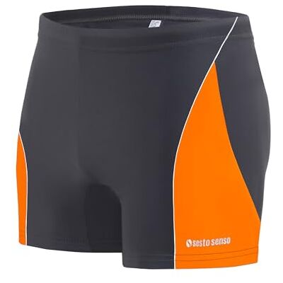 sesto senso Maillot de Bain Homme Sportif, Boxer de Bain à Séchage Rapide avec Cordon de Serrage – Short de Bain Confortable en Taille M, Graphite - Publicité sesto senso Maillot de Bain Homme Sportif, Boxer de Bain à Séchage Rapide avec Cordon de Serrage – Short de Bain Confortable en Taille M, Graphite - Publicité