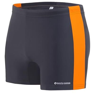 sesto senso Maillot de Bain Homme Sportif, Boxer de Bain à Séchage Rapide avec Cordon de Serrage – Short de Bain Confortable en Taille 3XL, Graphite - Publicité sesto senso Maillot de Bain Homme Sportif, Boxer de Bain à Séchage Rapide avec Cordon de Serrage – Short de Bain Confortable en Taille 3XL, Graphite - Publicité