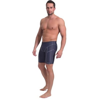 sesto senso Boxer Long Jammer pour Homme Sports Nautiques L Graphitique - Publicité sesto senso Boxer Long Jammer pour Homme Sports Nautiques L Graphitique - Publicité