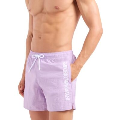 Emporio Armani Maillot de Bain pour Homme Short de Bain avec Poches et Cordon extérieur Article 211740 4R422, 08990 Glicine/Wisteria, EUR 48 / CN 175/86A - Publicité Emporio Armani Maillot de Bain pour Homme Short de Bain avec Poches et Cordon extérieur Article 211740 4R422, 08990 Glicine/Wisteria, EUR 48 / CN 175/86A - Publicité