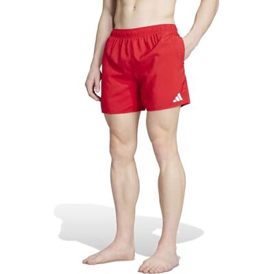 Adidas Homme Swim Shorts 5 inch, Better Scarlet/White, S - Publicité Adidas Homme Swim Shorts 5 inch, Better Scarlet/White, S - Publicité