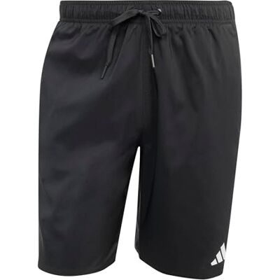 Adidas Herren 3 Stripes Swim Shorts 8 inch, Black/White, S - Publicité Adidas Herren 3 Stripes Swim Shorts 8 inch, Black/White, S - Publicité
