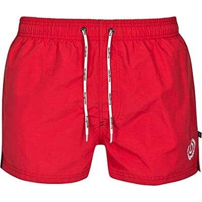 Bugatti® Short de bain court pour homme en bleu, vert, bleu marine, rouge, noir ou turquoise, rouge, S - Publicité Bugatti® Short de bain court pour homme en bleu, vert, bleu marine, rouge, noir ou turquoise, rouge, S - Publicité